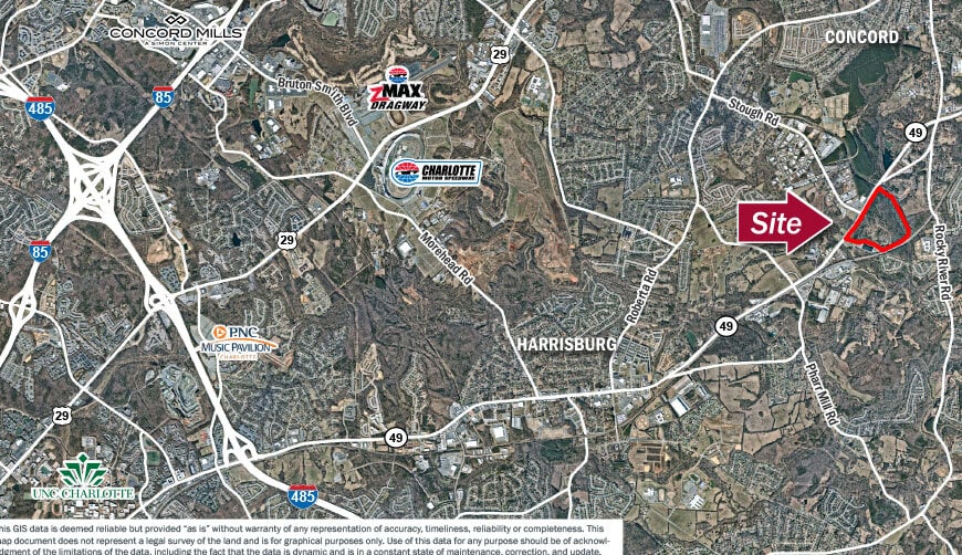 1852 Nc Hwy 49, Concord, NC for sale - Aerial - Image 2 of 2