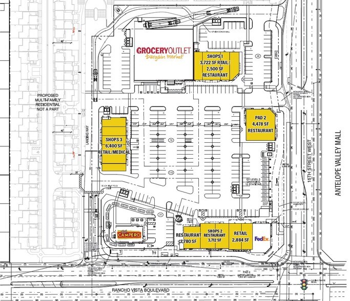 Rancho Vista Blvd, Palmdale, CA à louer - Plan de site - Image 2 de 2