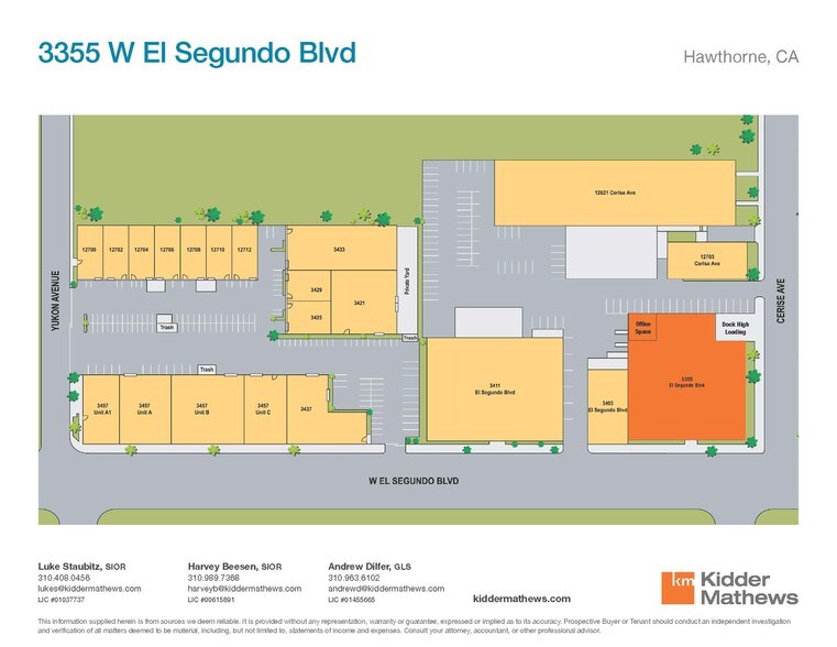3355 W El Segundo Blvd, Hawthorne, CA à louer - Plan de site - Image 3 de 9