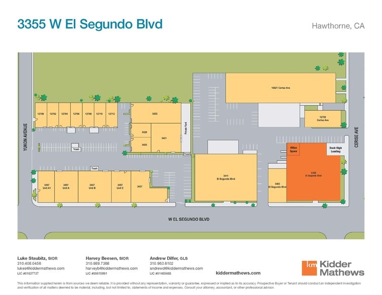 3355 W El Segundo Blvd, Hawthorne, CA for lease - Site Plan - Image 3 of 9