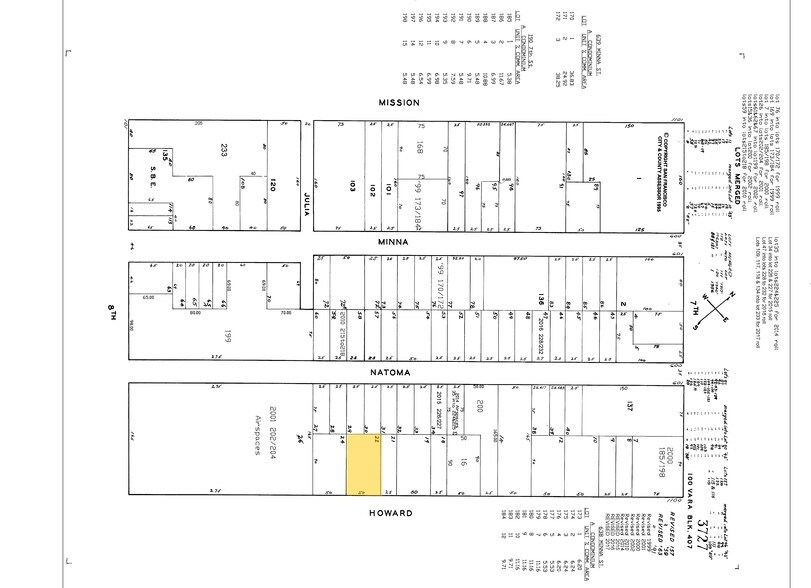 1154-1158 Howard St, San Francisco, CA à louer - Plan cadastral - Image 2 de 16