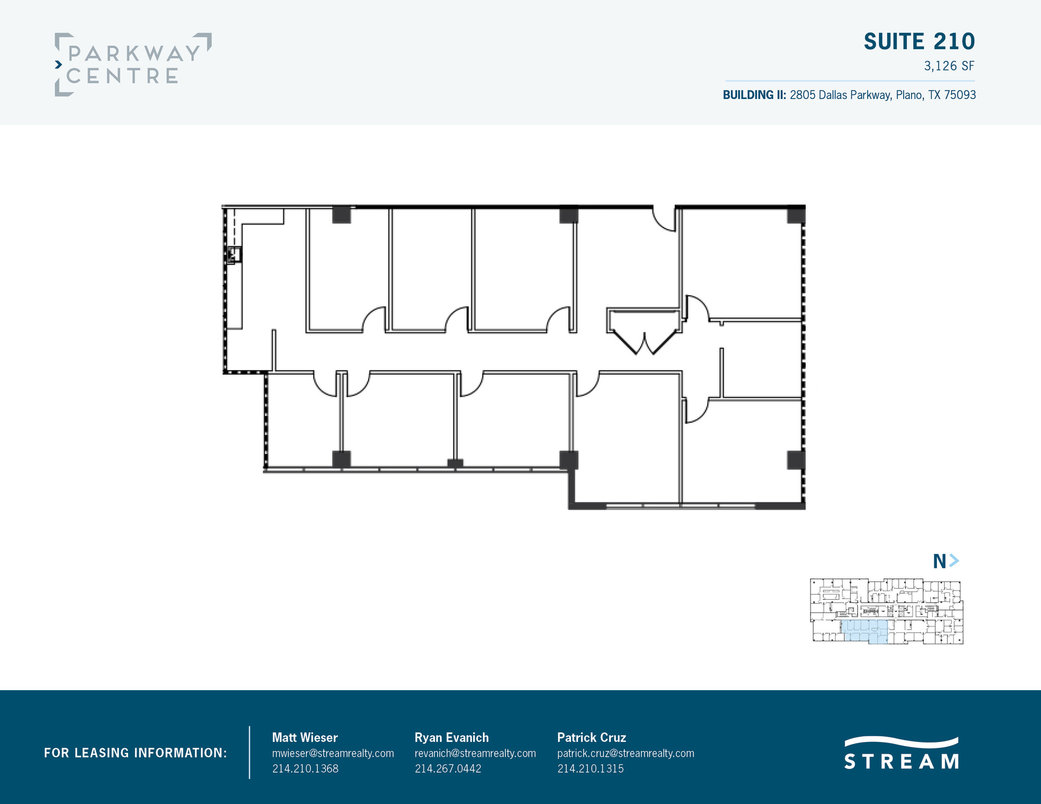 2805 Dallas Pkwy, Plano, TX à louer Plan d’étage- Image 1 de 2