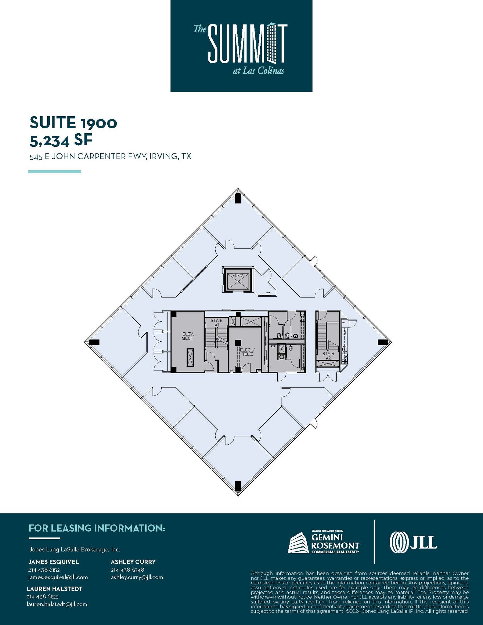 545 E John Carpenter Fwy, Irving, TX à louer Plan d’étage- Image 1 de 1