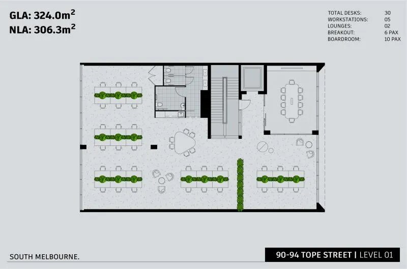 92 Tope St, South Melbourne for lease Floor Plan- Image 1 of 1