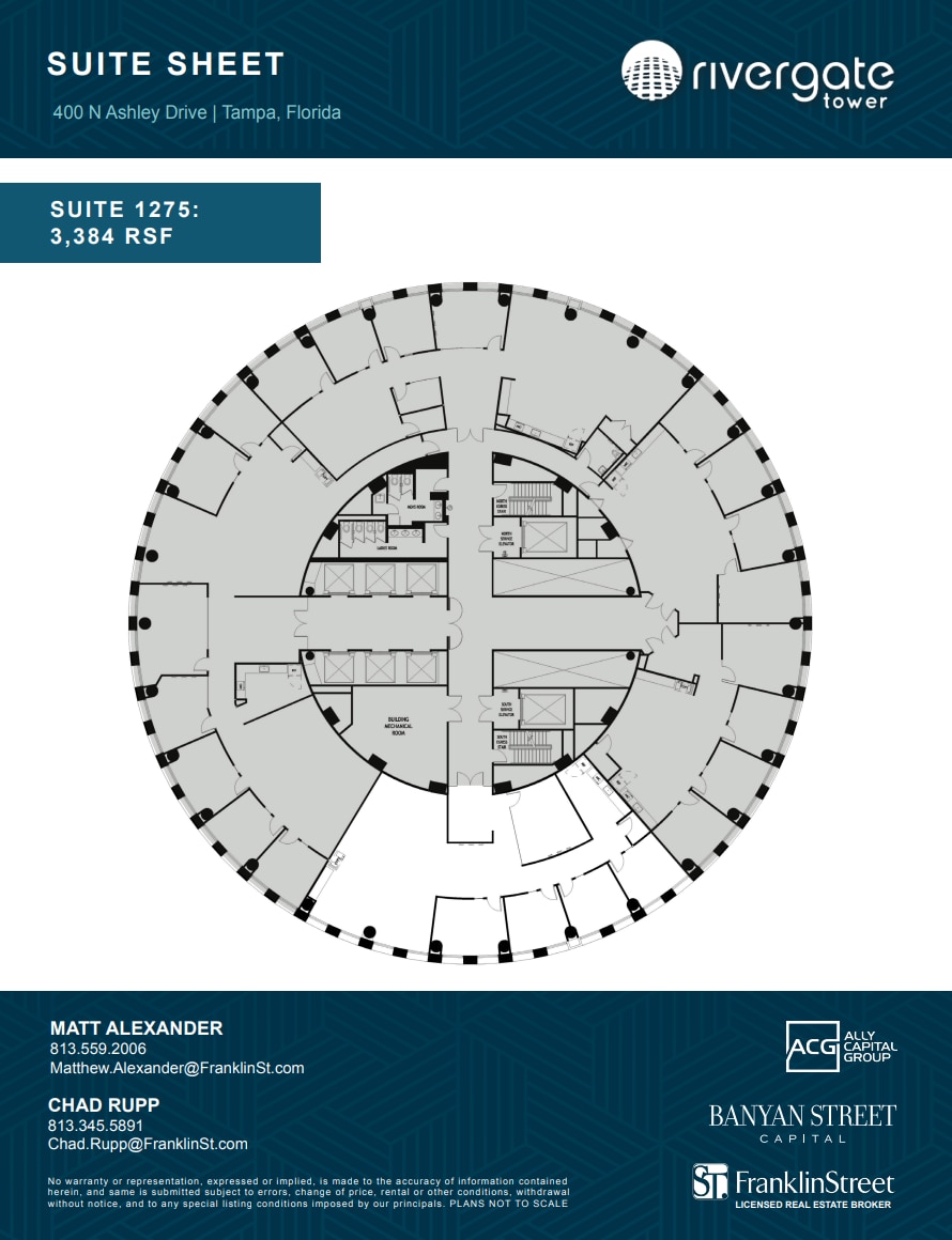 400 N Ashley Dr, Tampa, FL for lease Floor Plan- Image 1 of 1
