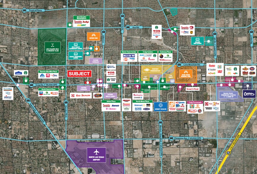 4116-4280 W Craig Rd, North Las Vegas, NV à louer - Photo du bâtiment - Image 3 de 7