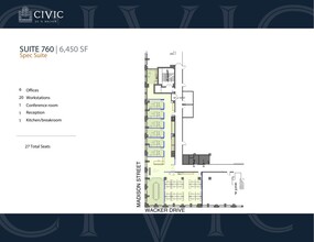 20 N Wacker Dr, Chicago, IL for lease Floor Plan- Image 1 of 1