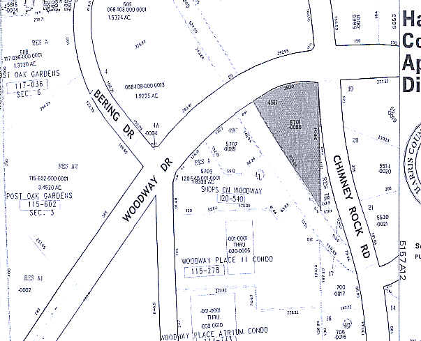 5701 Woodway Dr, Houston, TX à louer - Plan cadastral - Image 2 de 4