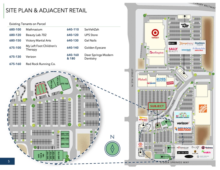 Deer Springs & N 5th St, North Las Vegas, NV à louer - Plan de site - Image 3 de 3