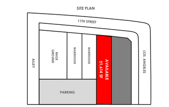 120-128 E 11th St, Los Angeles, CA à louer Plan de site- Image 1 de 1