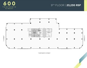 600 13th St NW, Washington, DC à louer Plan d  tage- Image 1 de 1