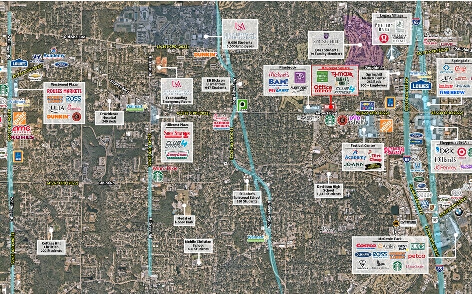 3930-3940 Airport Blvd, Mobile, AL for lease - Building Photo - Image 2 of 8