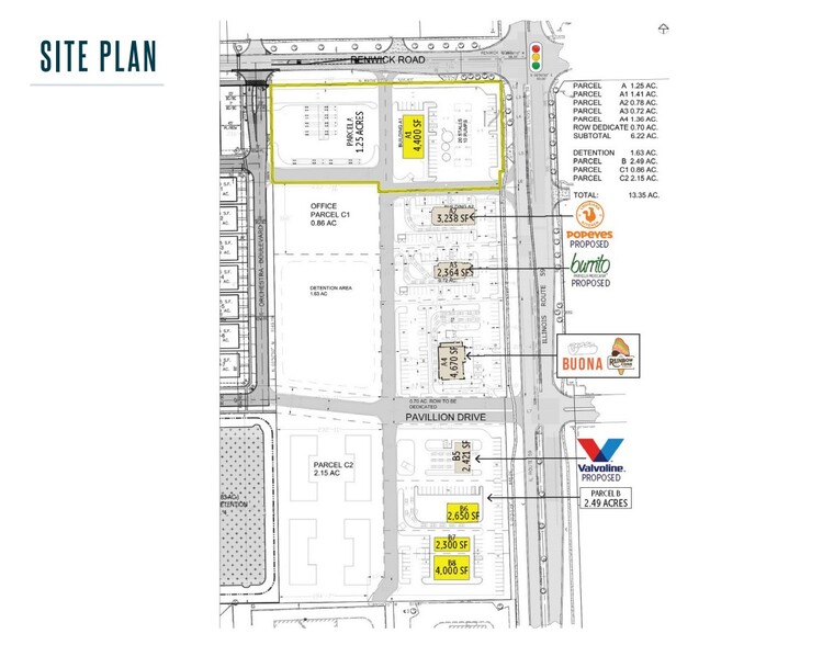 15951 S Route 59, Plainfield, IL à louer - Plan de site - Image 2 de 2