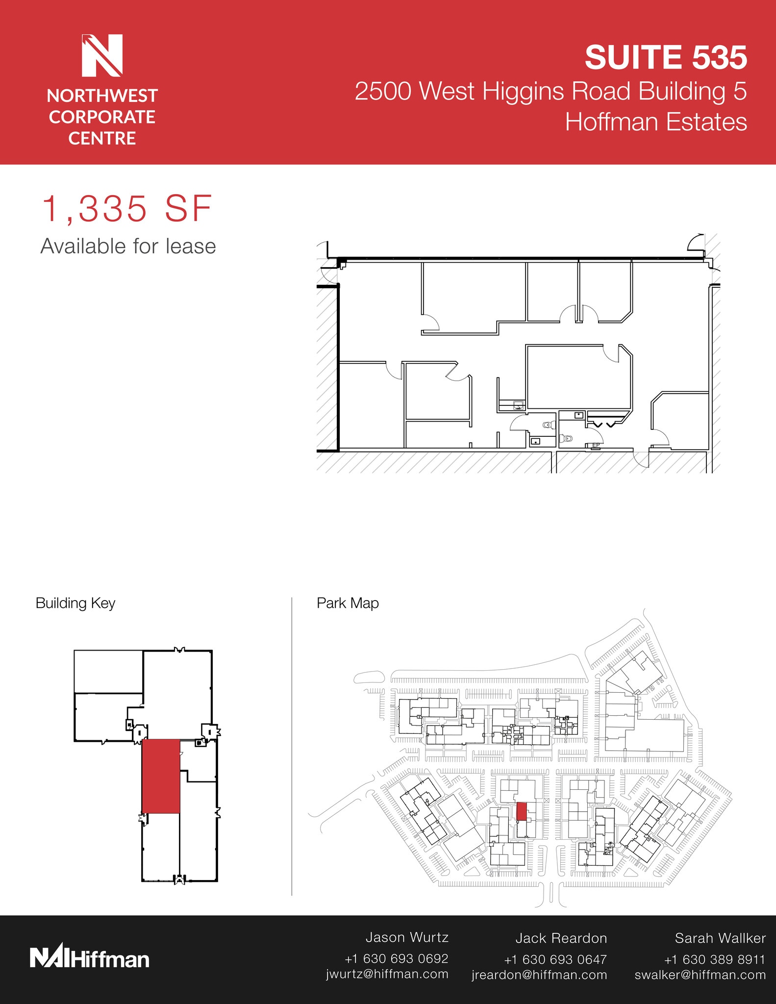 2500 W Higgins Rd, Hoffman Estates, IL à louer Plan d’étage- Image 1 de 1