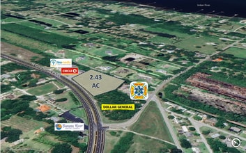 6205 Courtenay Pkwy, Merritt Island, FL - Aerial  map view