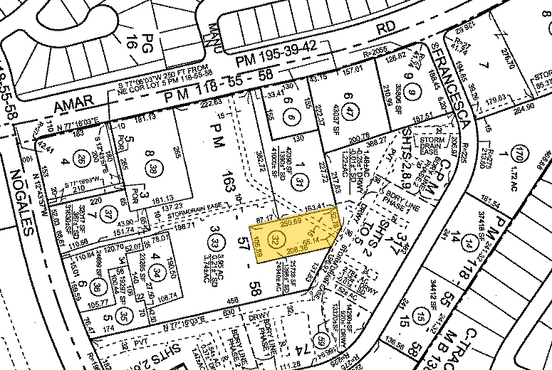 18732-18744 Amar Rd, Walnut, CA for lease - Plat Map - Image 2 of 8