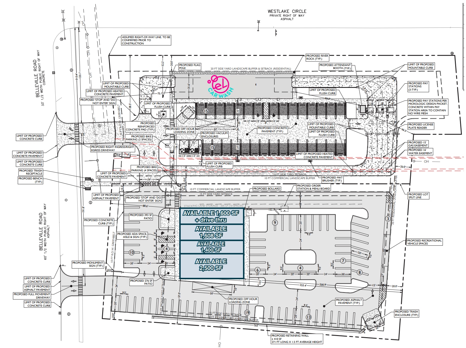 10401 Belleville Rd, Van Buren Twp, MI for lease Site Plan- Image 1 of 1