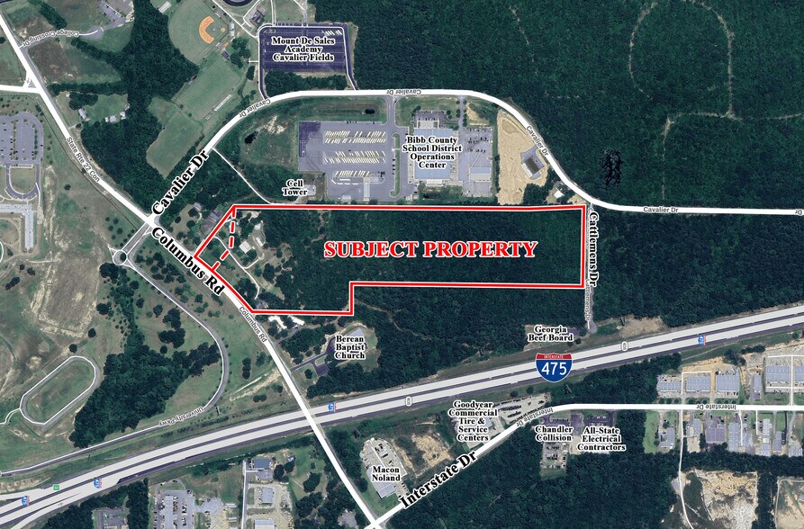 5205 Columbus Rd, Macon-Bibb, GA à vendre - Aérien - Image 2 de 2