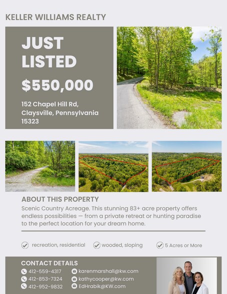 152 Chapel Hill Rd, Claysville, PA à vendre - Photo du bâtiment - Image 2 de 7