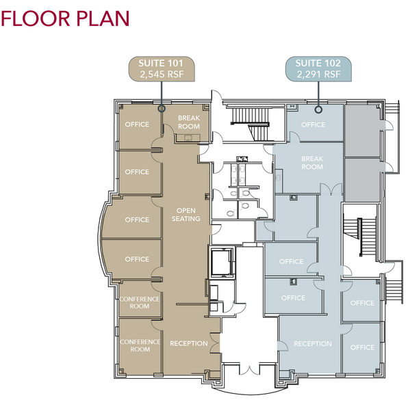 5640 Dillard Dr, Cary, NC à louer - Plan d’étage - Image 2 de 5