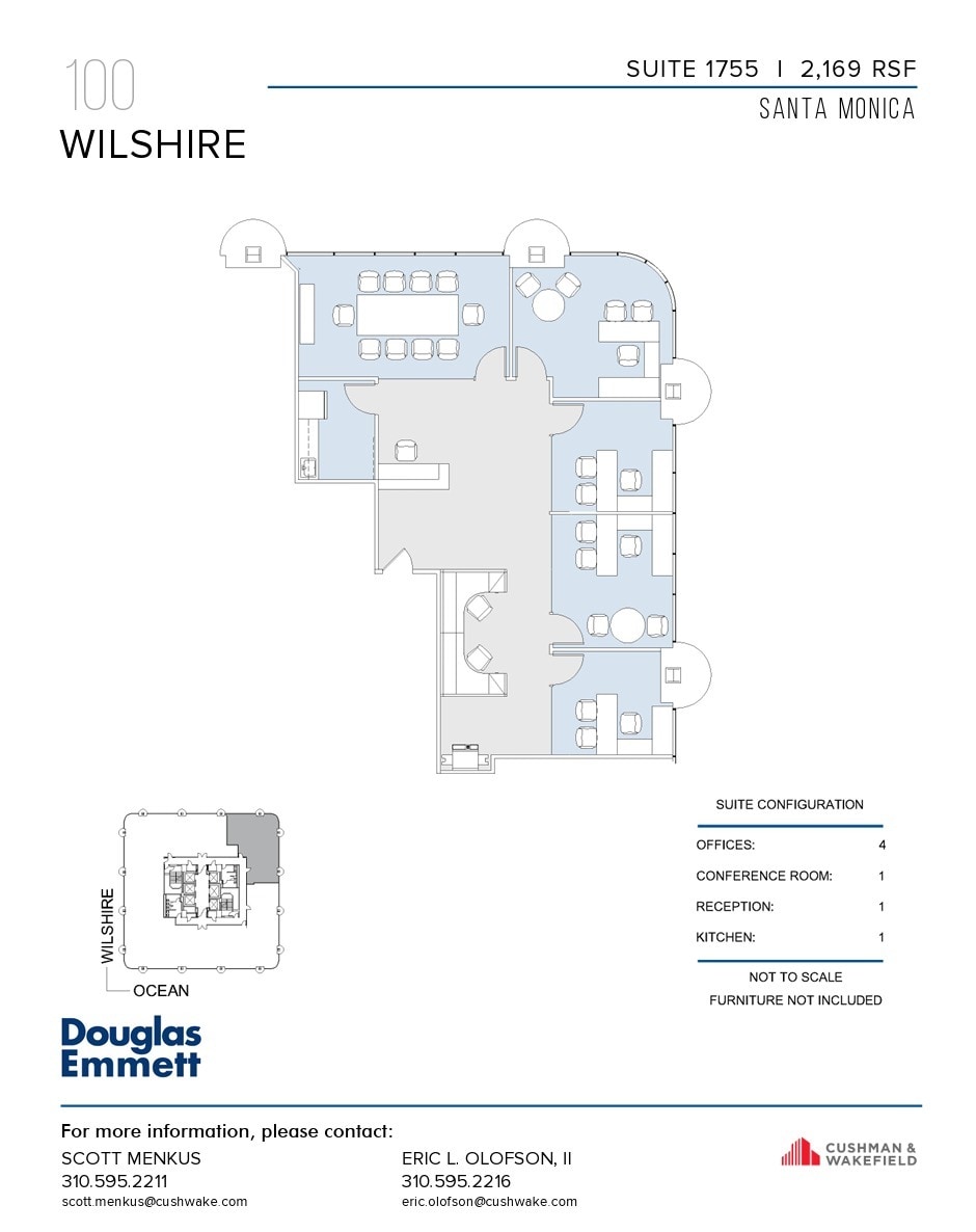 100 Wilshire Blvd, Santa Monica, CA for lease Floor Plan- Image 1 of 1