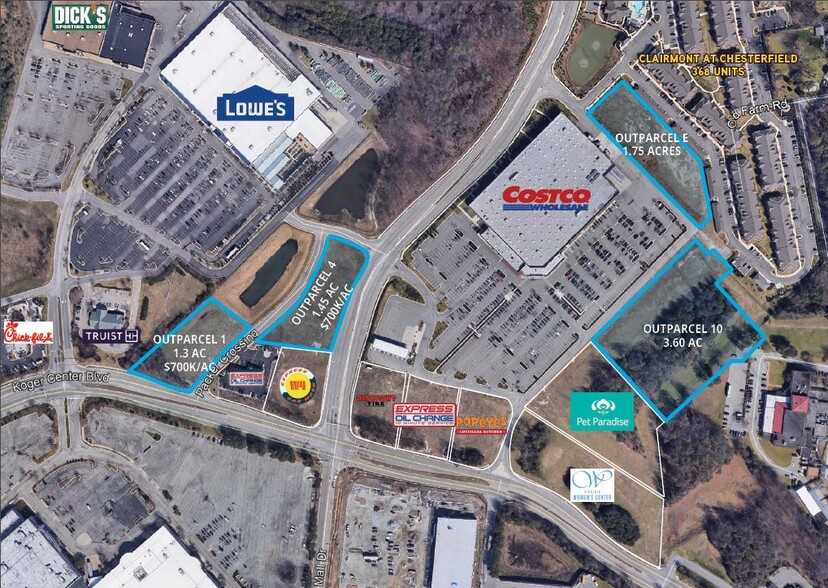 Koger Center Blvd & Mall Dr, Richmond, VA for sale - Primary Photo - Image 1 of 1