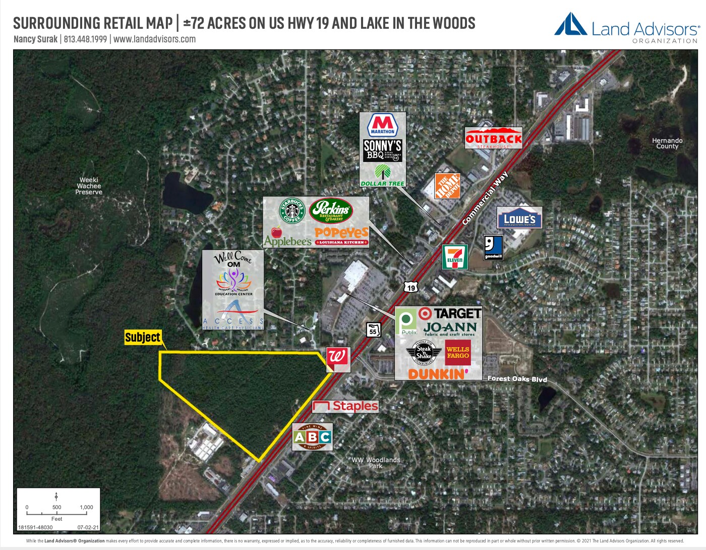 Commercial Way, Spring Hill, FL à vendre Aérien- Image 1 de 3