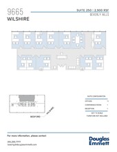 9665 Wilshire Blvd, Beverly Hills, CA à louer Plan d’étage- Image 1 de 2