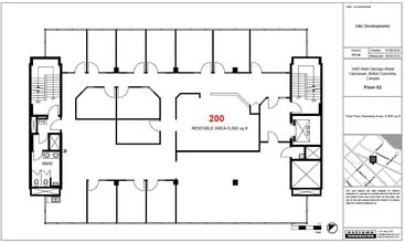 1445 W Georgia St, Vancouver, BC à louer Plan d’étage- Image 1 de 1