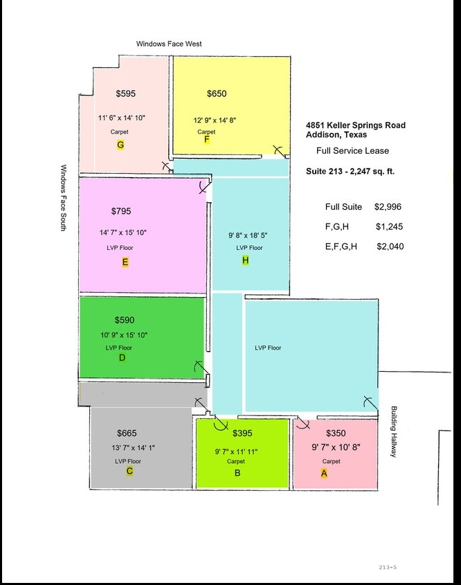 4851 Keller Springs Rd, Addison, TX for lease Floor Plan- Image 1 of 1