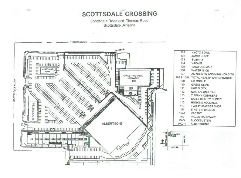 2765-2825 N Scottsdale Rd, Scottsdale, AZ for lease - Site Plan - Image 3 of 8
