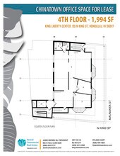 99 N King St, Honolulu, HI à louer Plan d’étage- Image 1 de 1