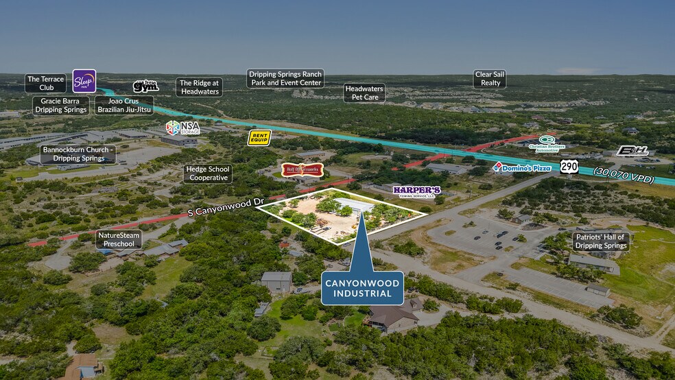 179 S Canyonwood Dr, Dripping Springs, TX à vendre - Photo du bâtiment - Image 2 de 5