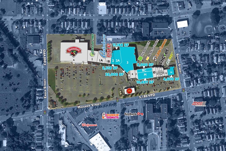 1140-1154 Mohawk St, Utica, NY for lease - Building Photo - Image 2 of 9