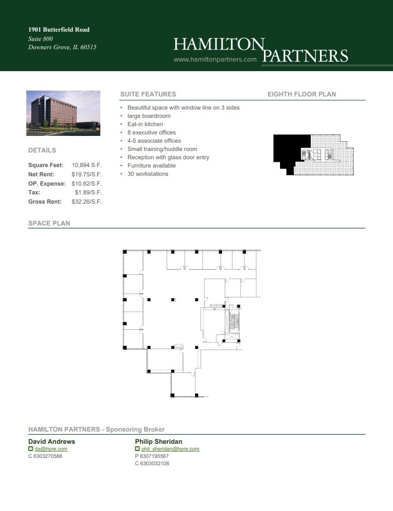 1901 Butterfield Rd, Downers Grove, IL for lease Floor Plan- Image 1 of 1