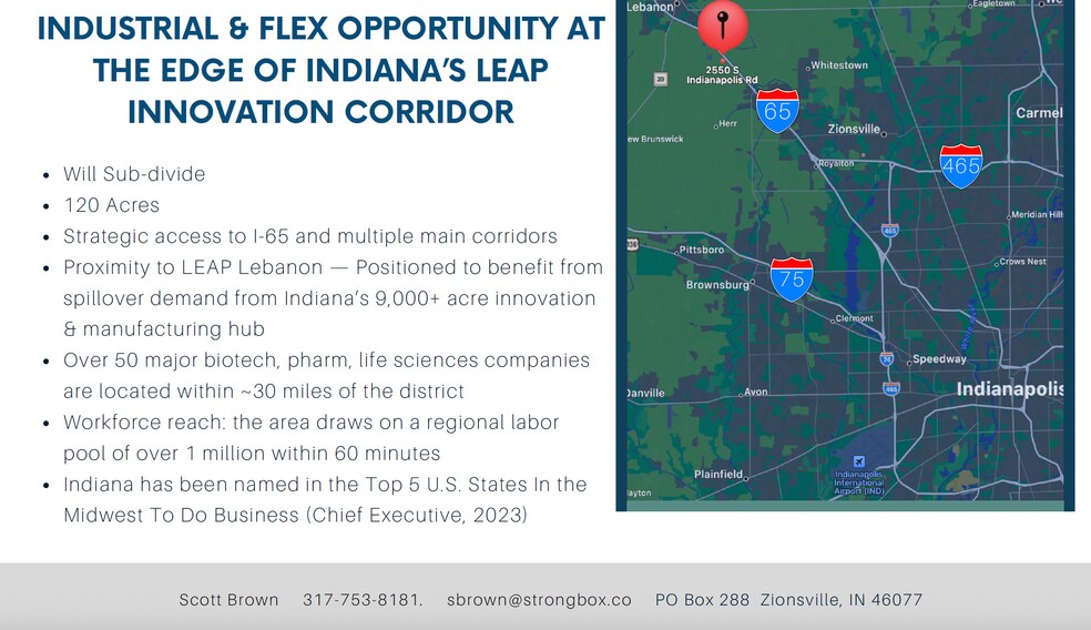 2550 S Indianapolis Rd, Lebanon, IN à vendre - Photo du bâtiment - Image 2 de 4