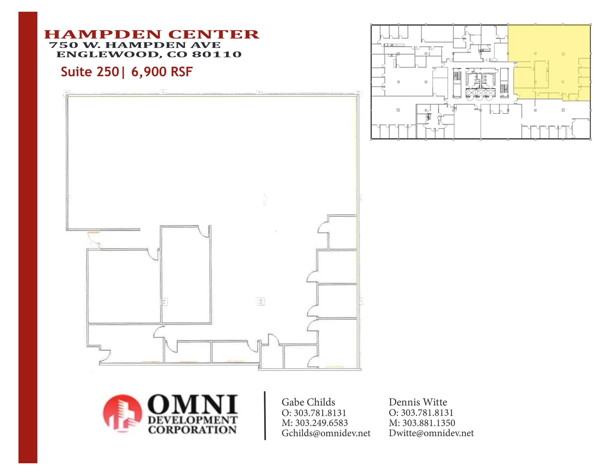 750 W Hampden Ave, Englewood, CO à louer Plan de site- Image 1 de 1