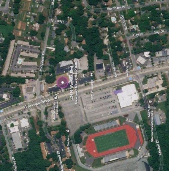 12486-12494 Warwick Blvd, Newport News, VA à louer - Aérien - Image 2 de 3