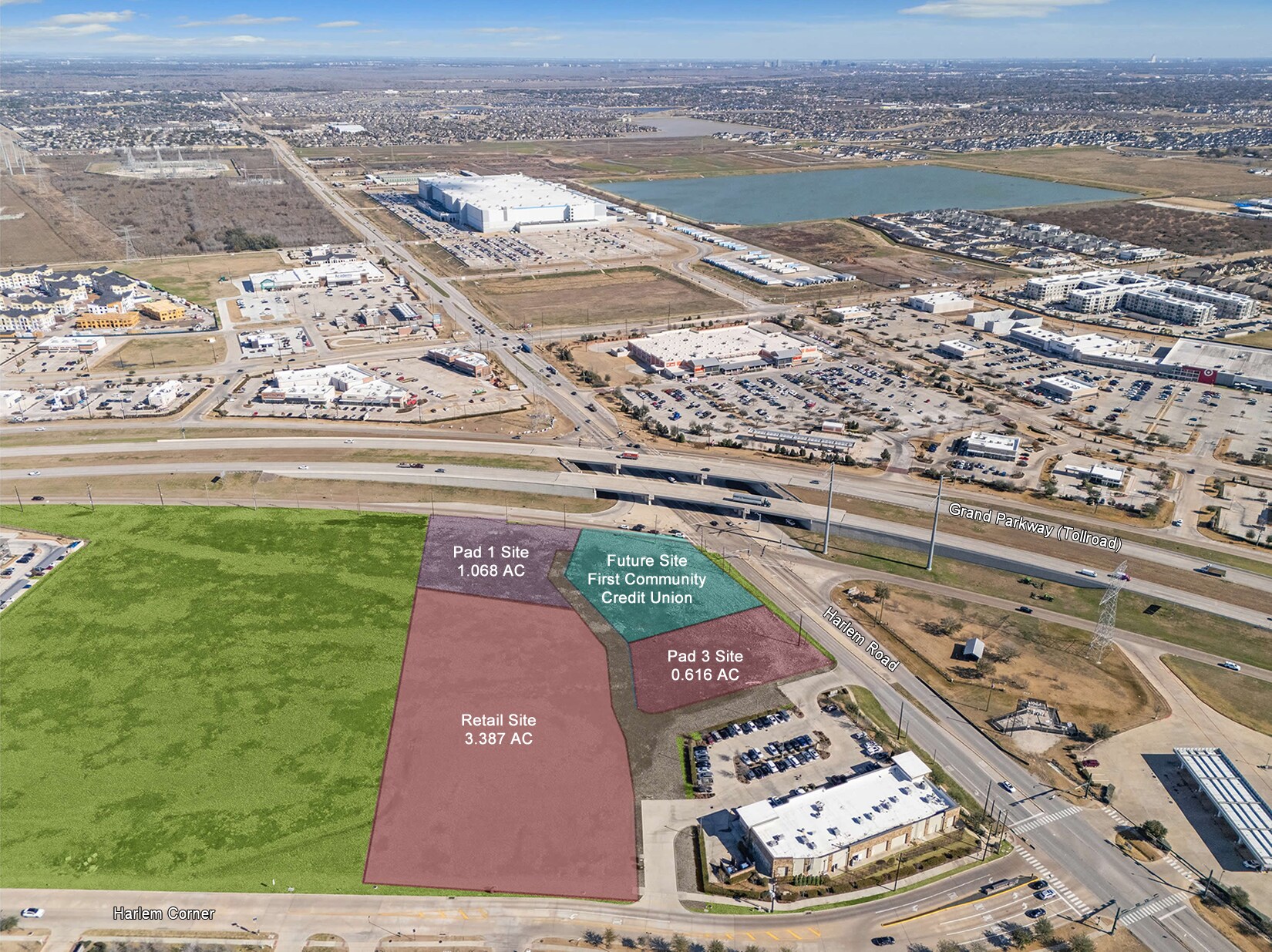 SWC Grand Parkway & Harlem Rd, Richmond, TX à vendre Photo principale- Image 1 de 12