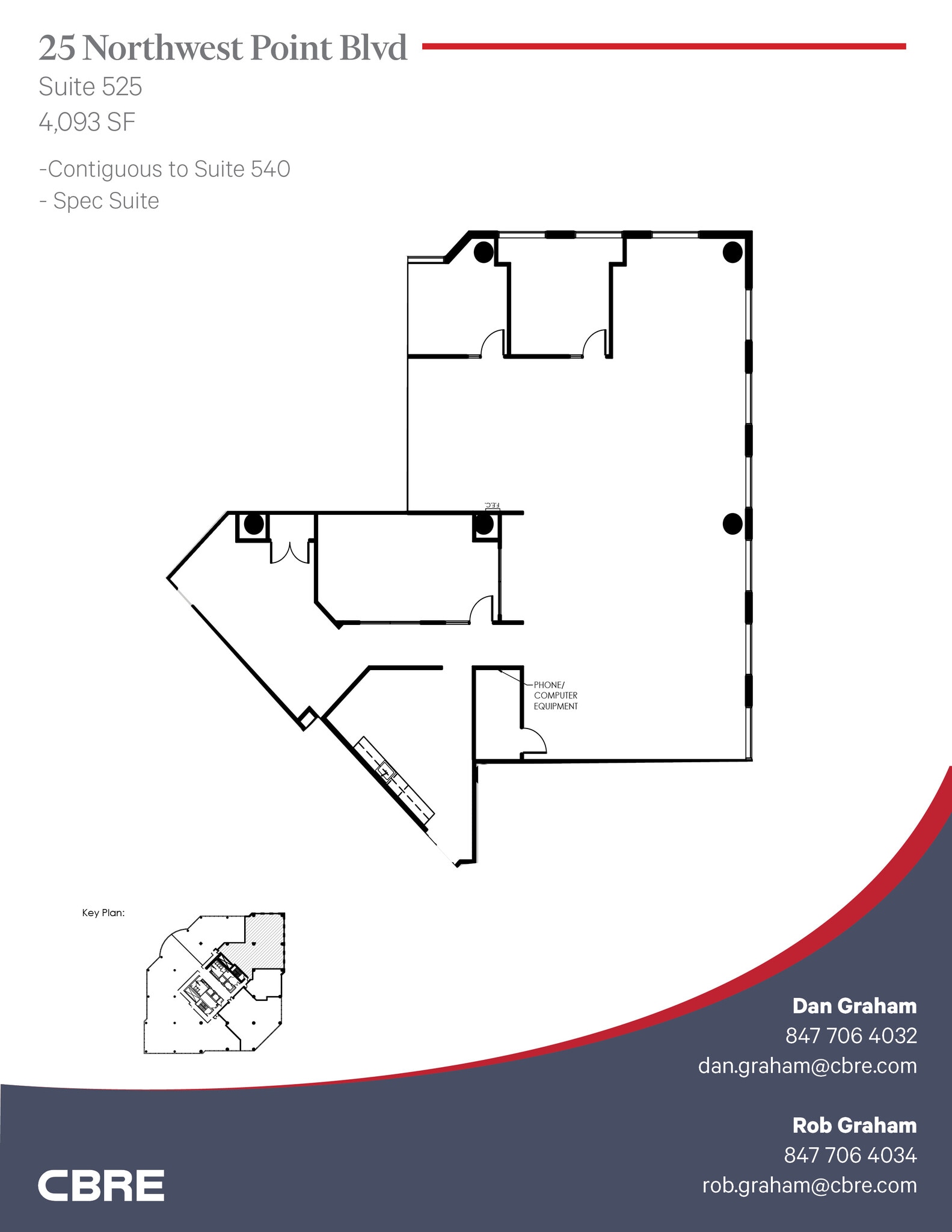 25 NW Point Blvd, Elk Grove Village, IL for lease Floor Plan- Image 1 of 4