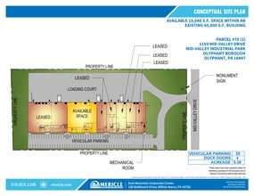 1155 Mid Valley Dr, Olyphant, PA for lease Site Plan- Image 2 of 2