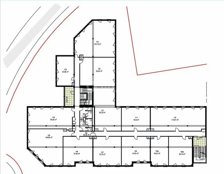 Bureau dans Saint-Jean-de-Védas à vendre - Plan d’étage - Image 2 de 4
