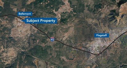 13500 W Volunteer Dr, Bellemont, AZ - AERIAL  map view