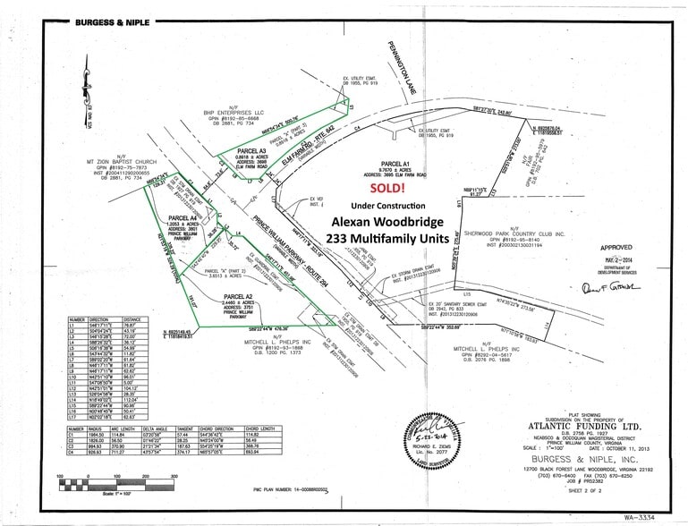 3698 Elm Farm Rd, Woodbridge, VA for sale - Plat Map - Image 2 of 2