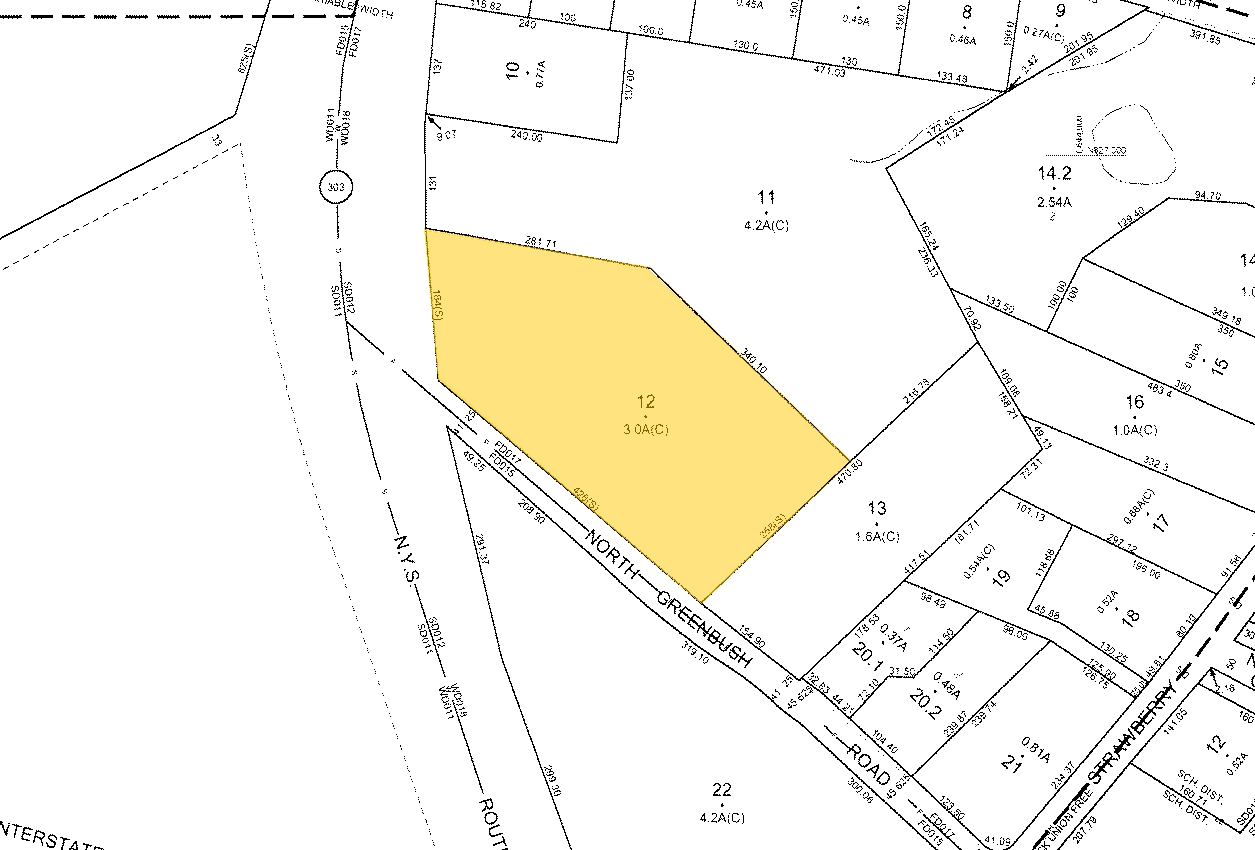 200 N Route 303, West Nyack, NY à vendre Plan cadastral- Image 1 de 1