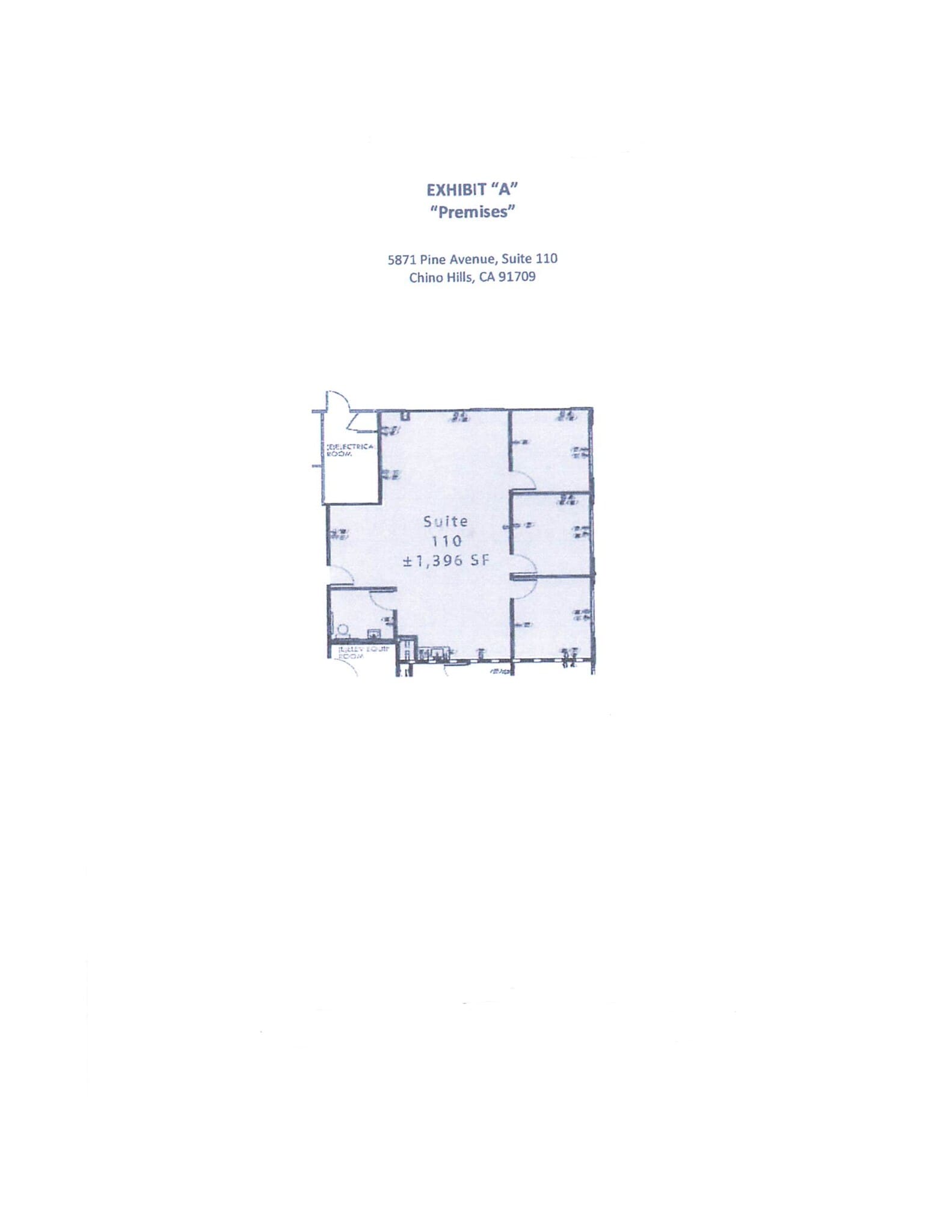 5871 Pine Ave, Chino Hills, CA à louer Plan de site- Image 1 de 1