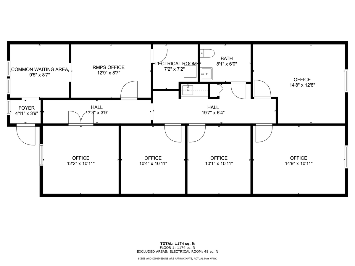 1725 Capital Cir NE, Tallahassee, FL 32308 - Unit 205 -  - Floor Plan - Image 1 of 1