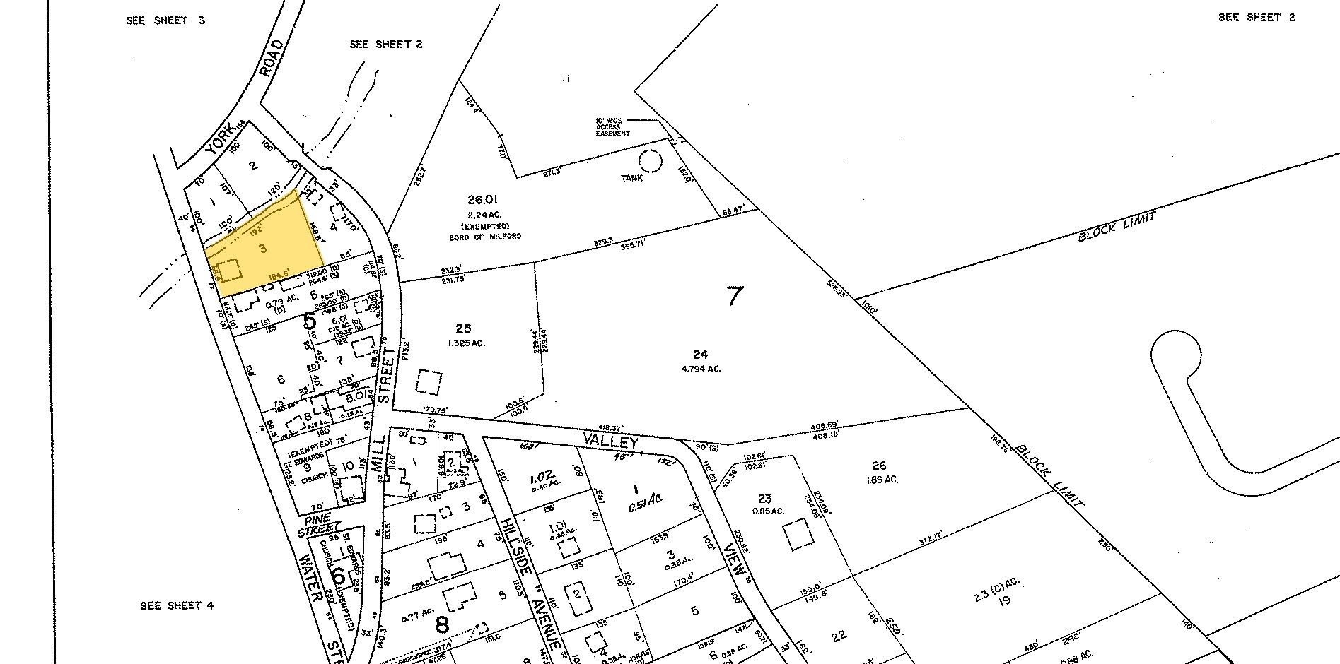 92 Water St, Milford, NJ à vendre Plan cadastral- Image 1 de 18
