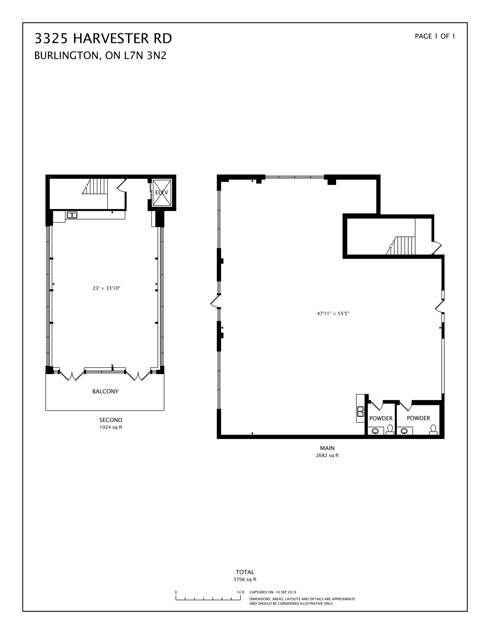 3325 Harvester Rd, Burlington, ON for lease Site Plan- Image 1 of 1