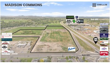 HWY 20 and Main Street, Rexburg, ID - Aerial map view - Image1